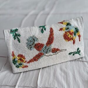 Alice + Olivia Hand-Beaded Hummingbird Clutch – Statement Wedding/Event Bag